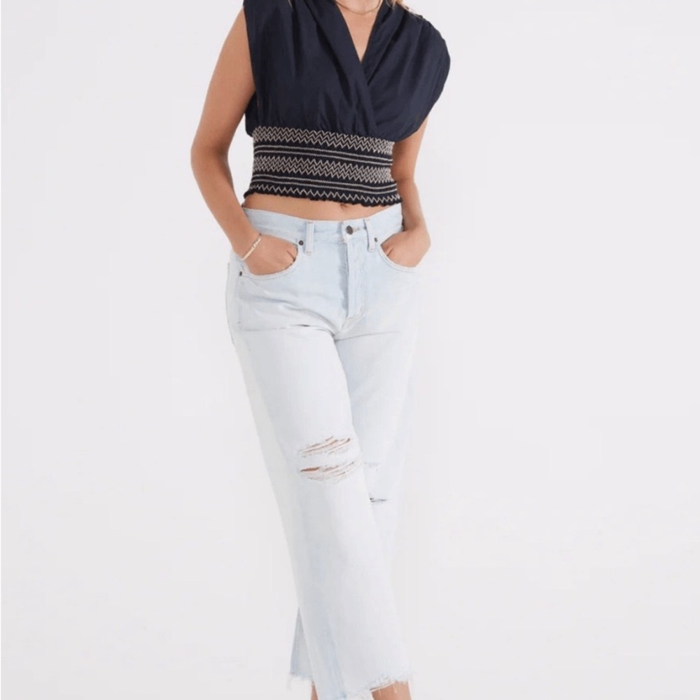 ETICA Altin Desert Island Light Blue Distressed Women Jeans